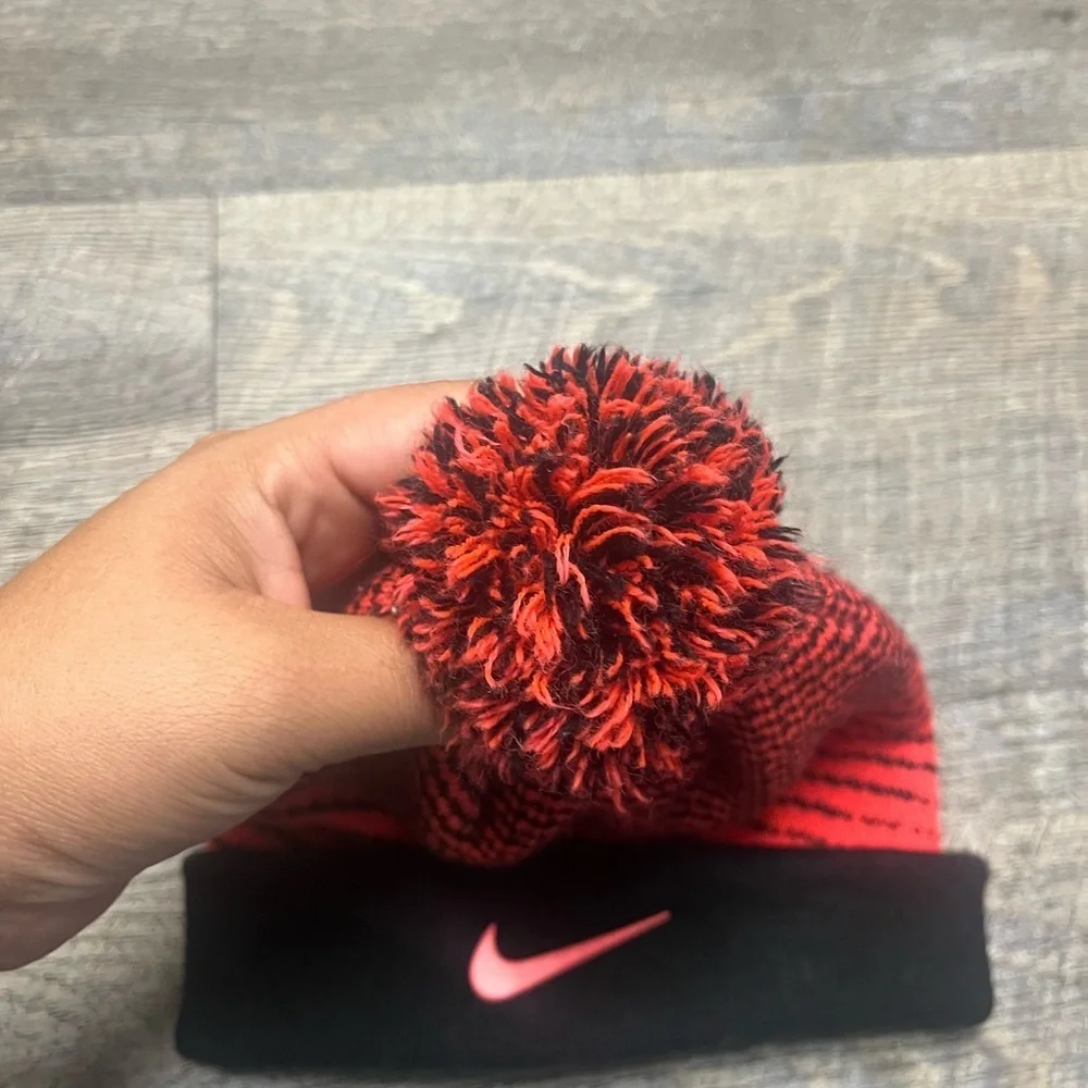 Nike youth orange and Black Beanie